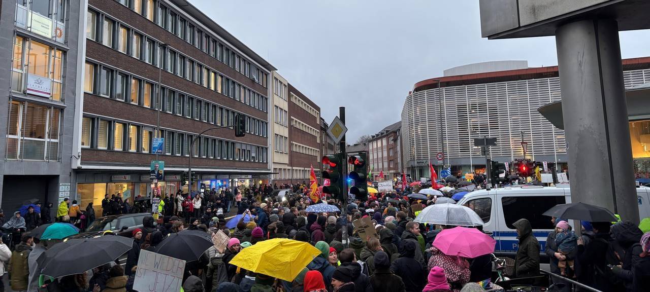 Demos vor CDU-Zentralen in Münster und Osnabrück