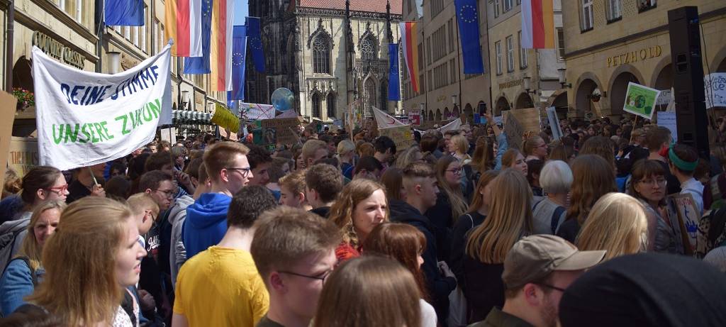 Fridays For Future Mahnwache in Münster