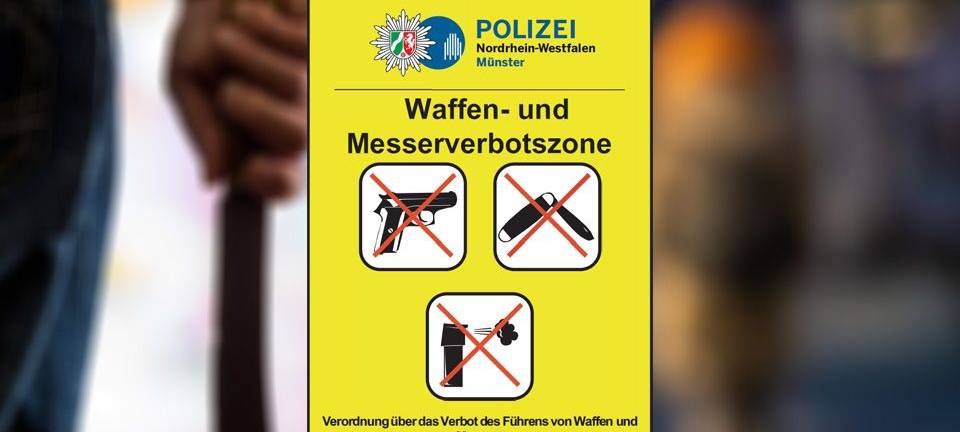 Waffen- und Messerverbot am Hauptbahnhof Münster