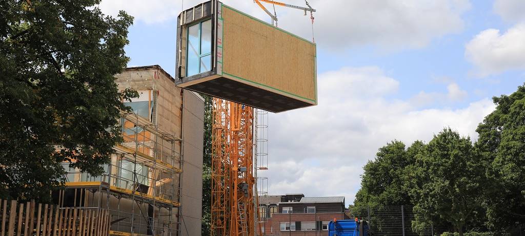 Holzmodulbau ist schneller