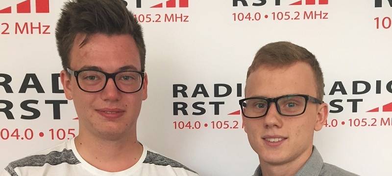 Azubimesse in Rheine: Alex und Andreas im Podcast