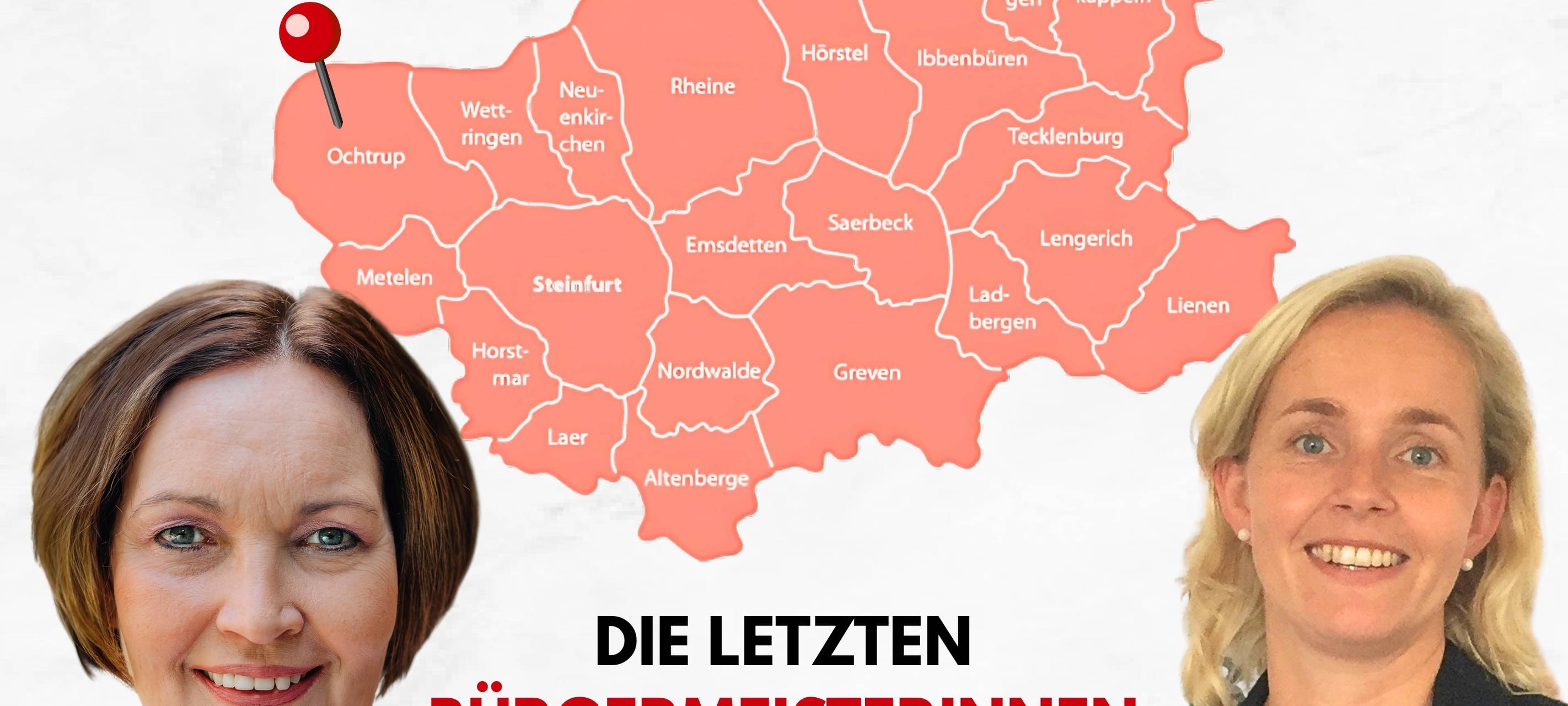 Nur zwei Bürgermeisterinnen im Kreis Steinfurt