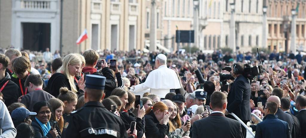 Papst Leo und die Pilger aus dem Bistum Münster