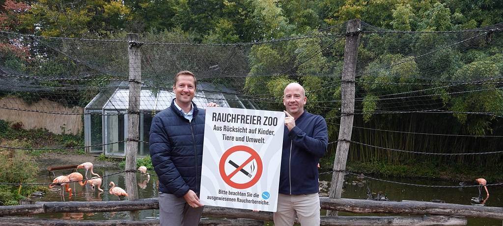 Hinweisschild Raucherbereiche Zoo Osnabrück