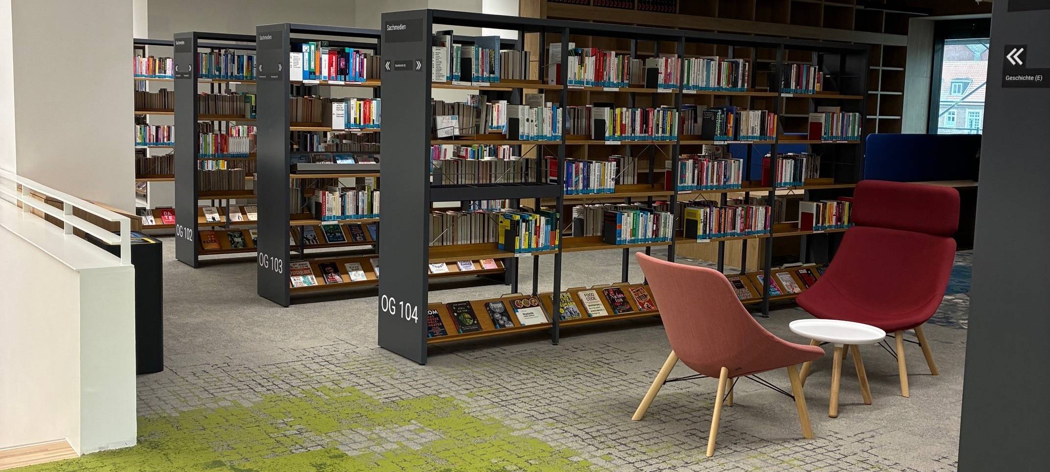 Stadtbibliothek im Rathauszentrum Rheine neu eröffnet