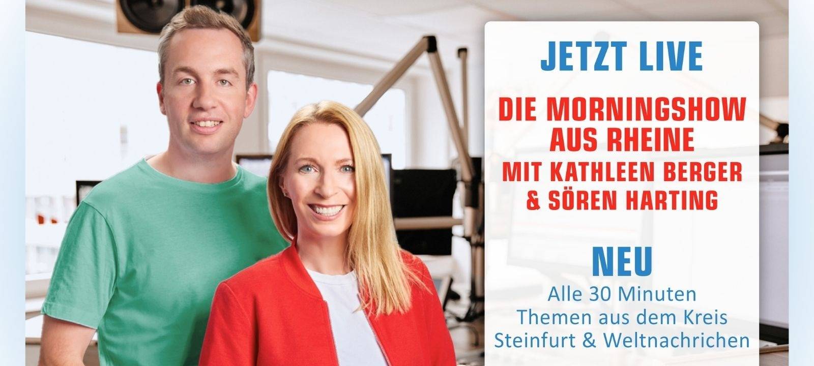 Der Morgen live aus Rheine mit Kathleen Berger und Sören Harting