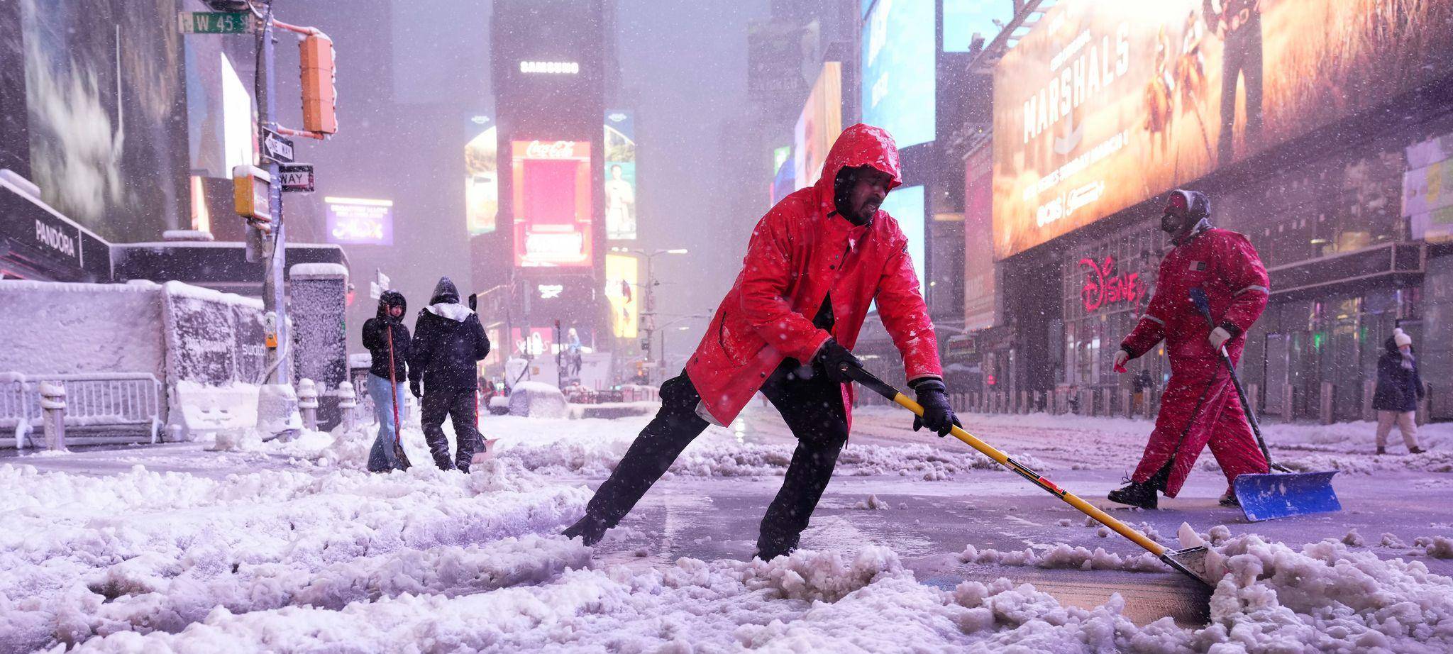 Winterwetter in New York