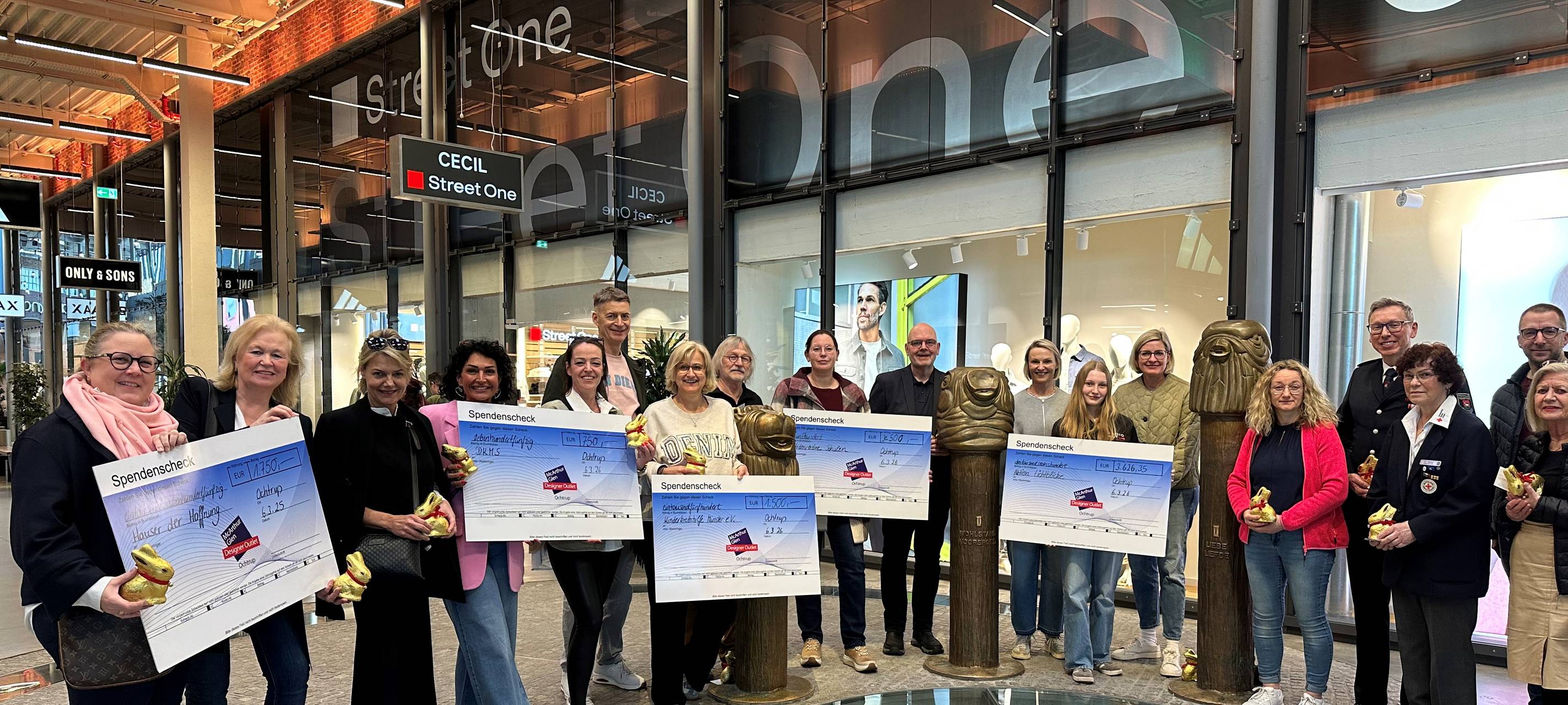 Die Wunschzisterne im Designer Outlet Ochtrup wurde geleert