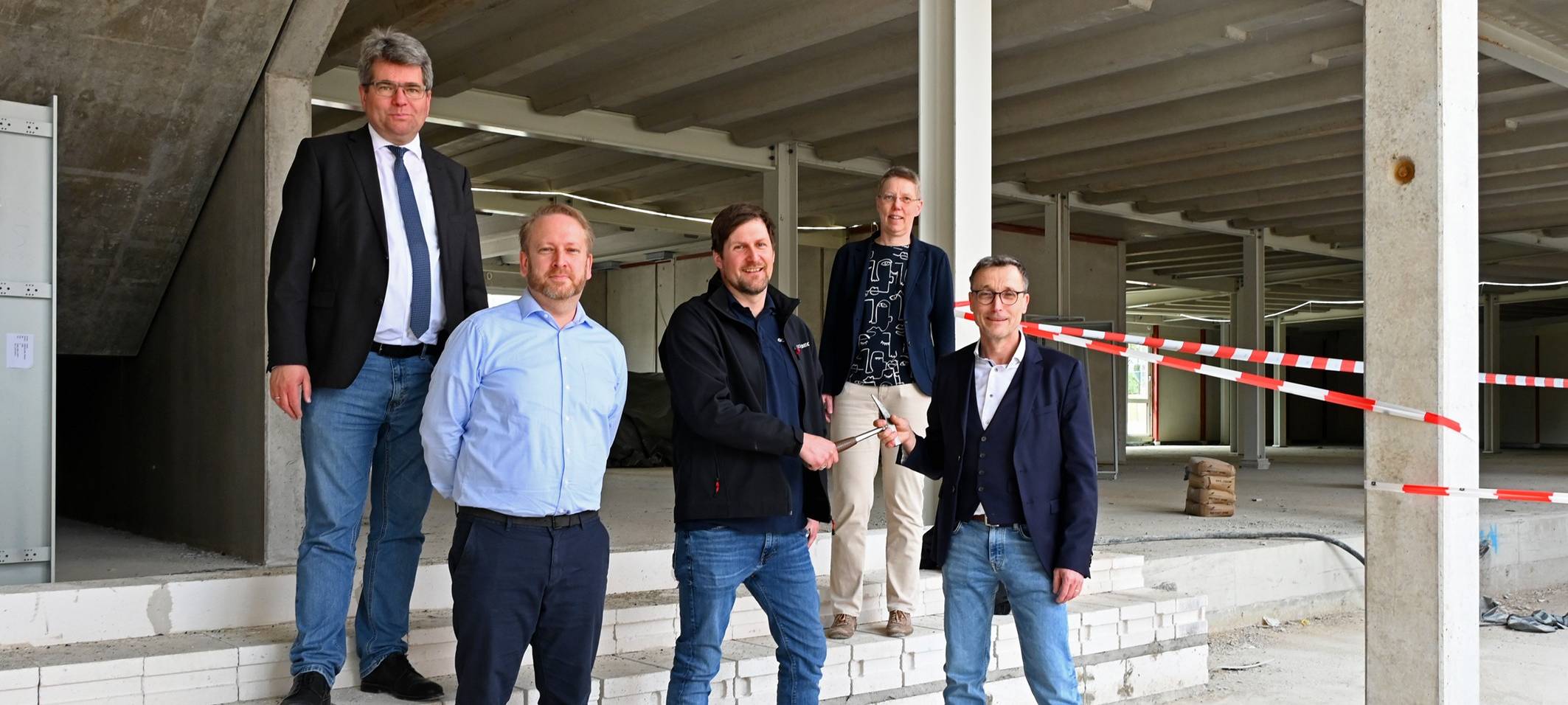 Richtfest am Neubau des Berufskollegs in Rheine