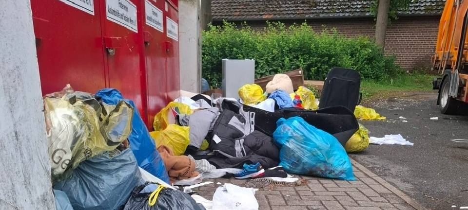 Altkleidercontainer in Ibbenbüren
