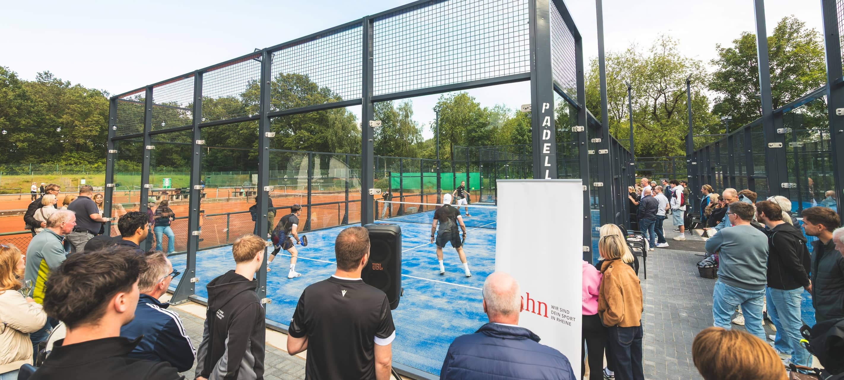 Die neue Padelanlage des TV Jahn in Rheine.