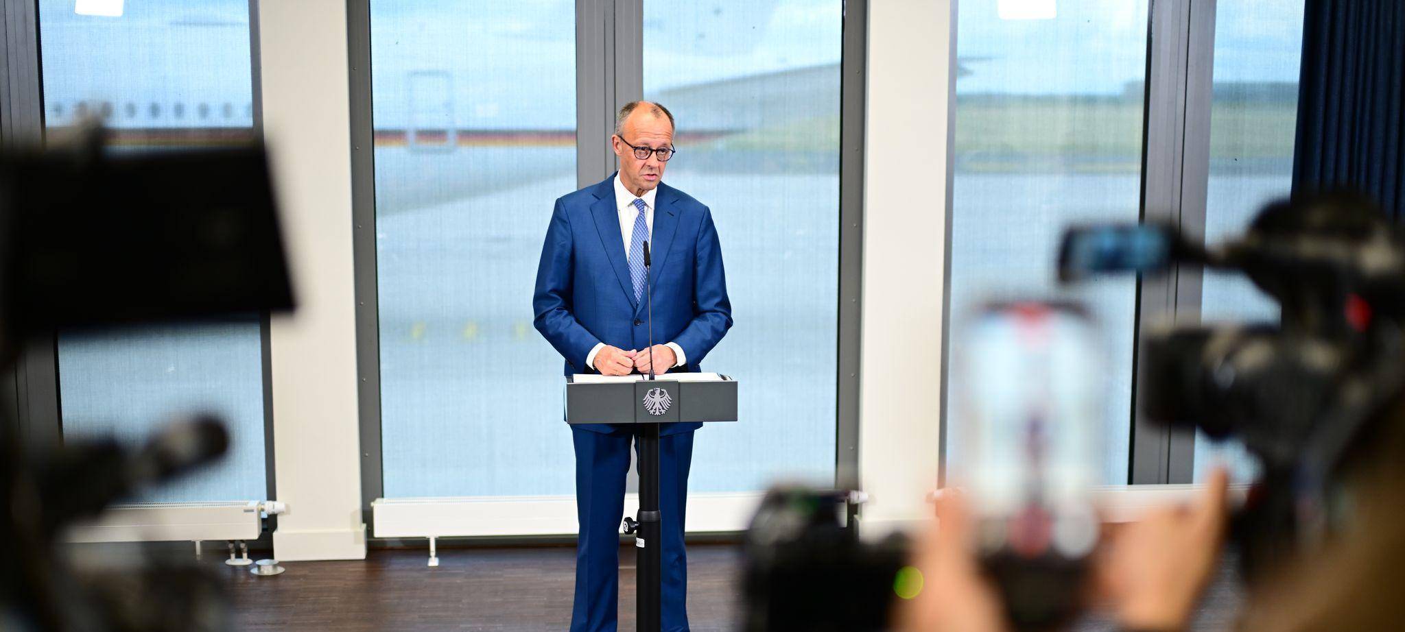 Merz startet zum G7 Gipfel