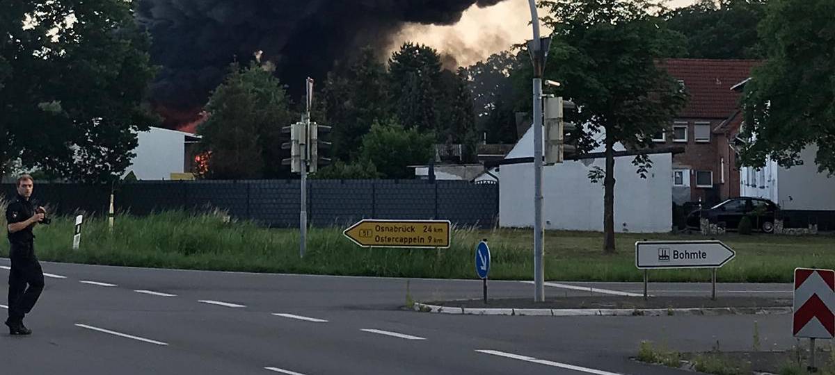 Brand in Recyclingfirma