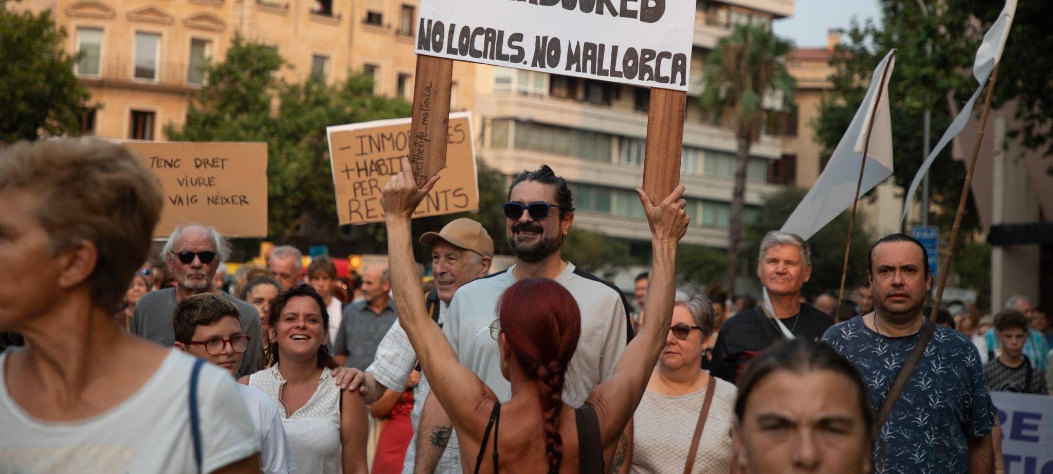 Protest gegen Massentourismus auf Mallorca