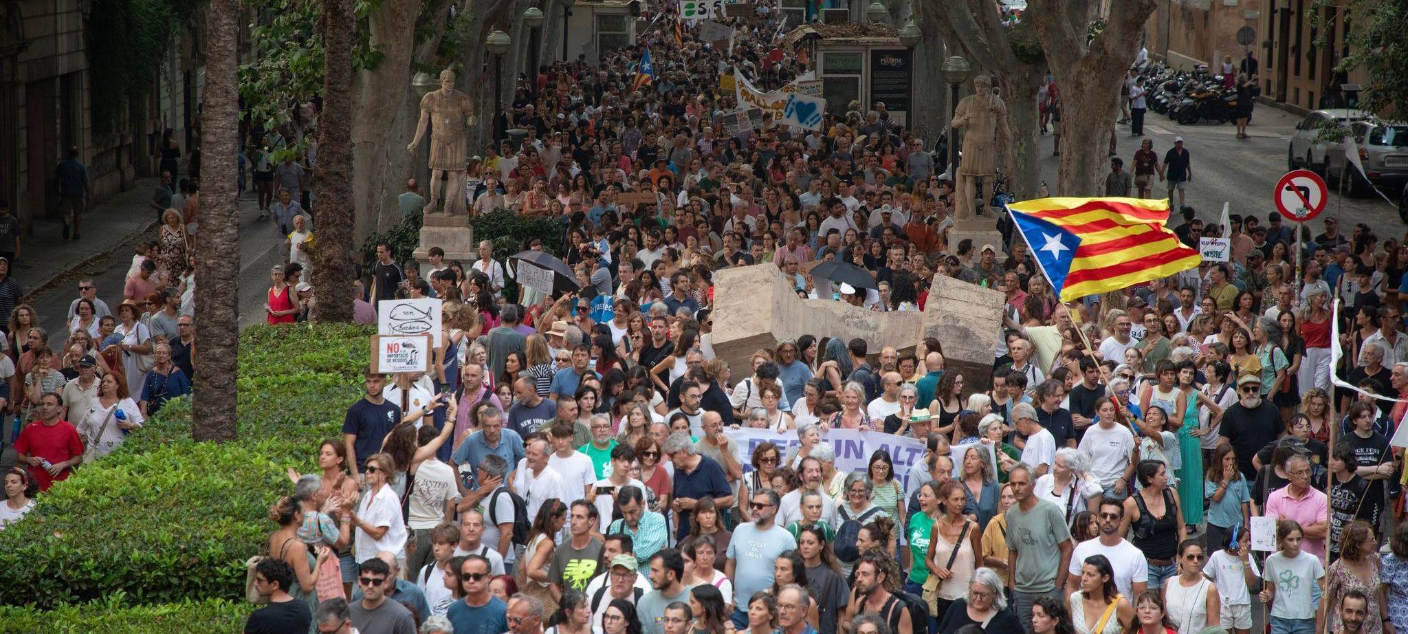 Protest gegen Massentourismus auf Mallorca