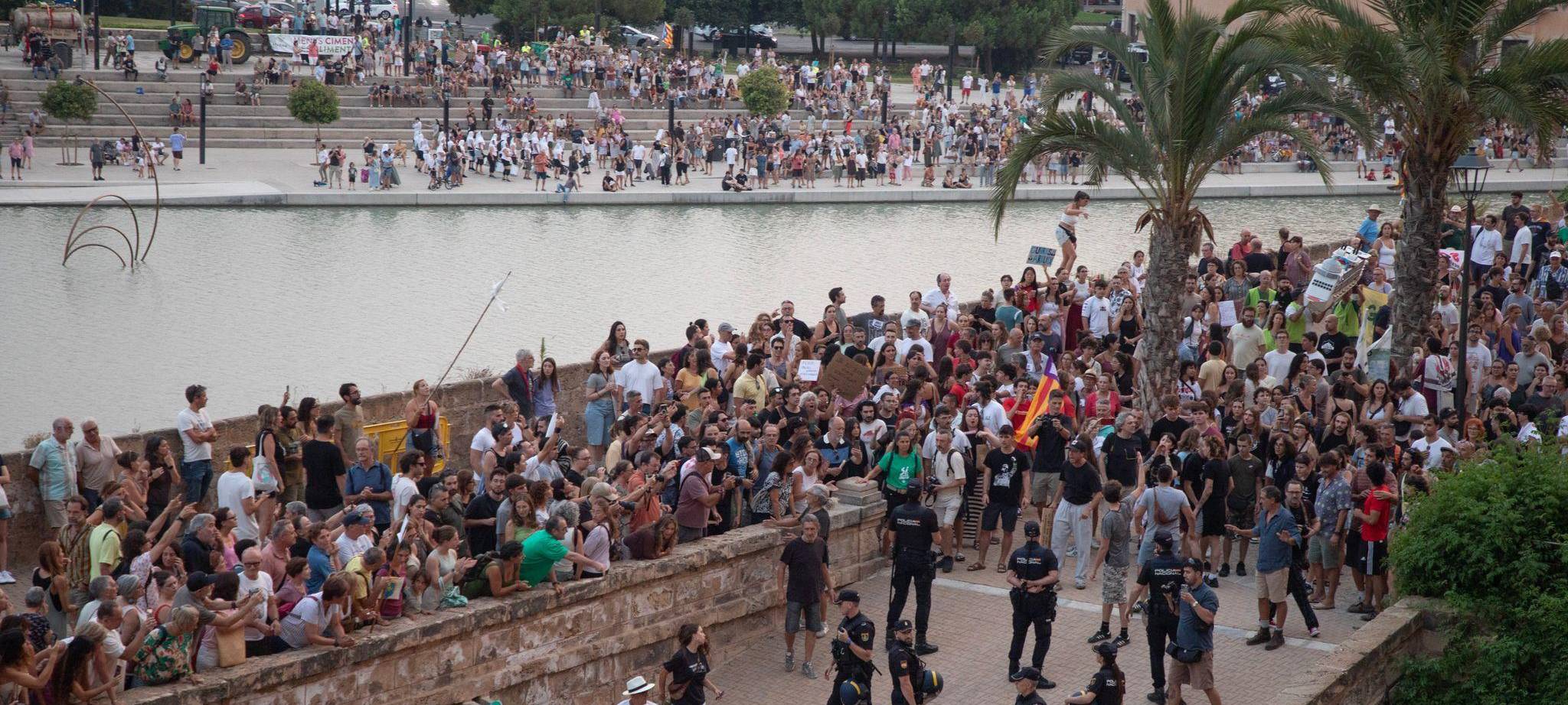 Protest gegen Massentourismus auf Mallorca