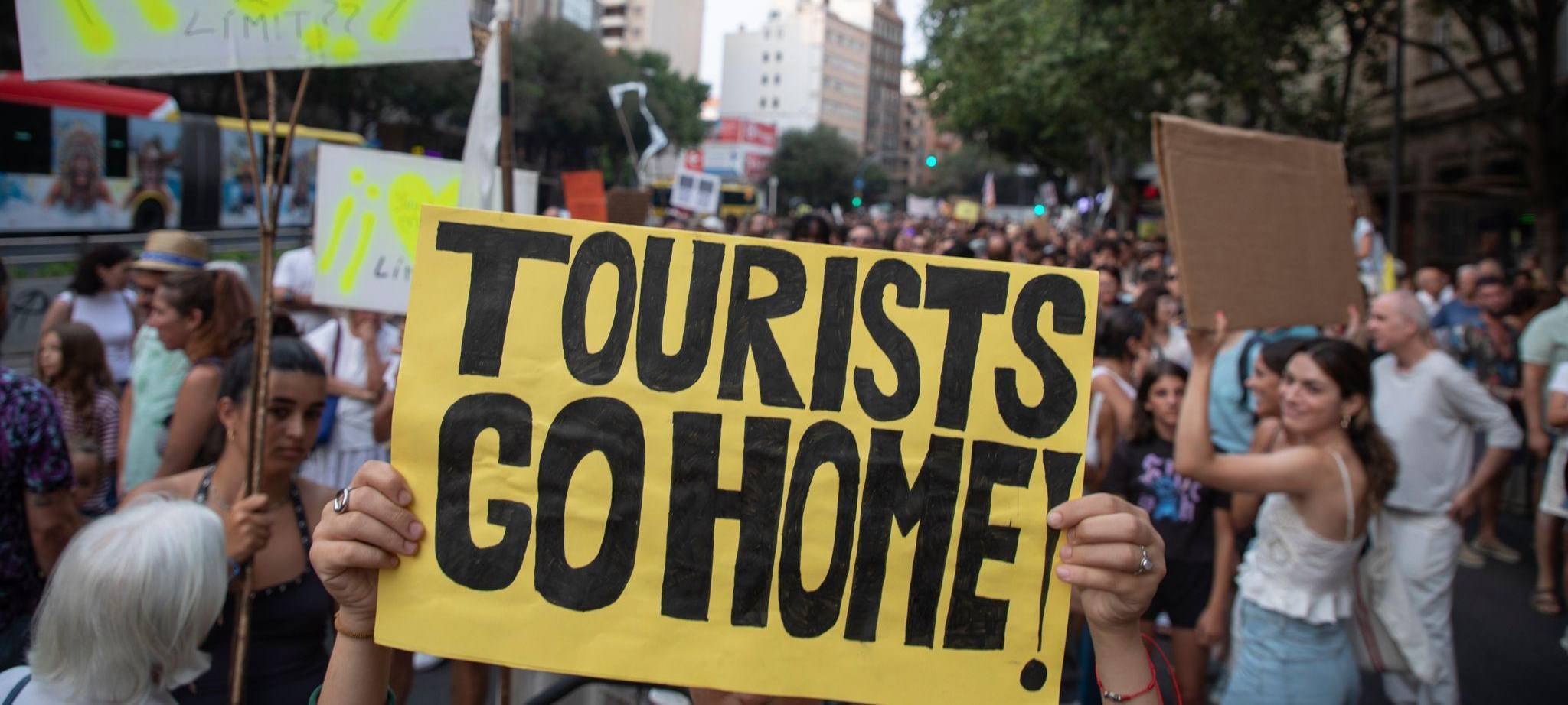 Protest gegen Massentourismus auf Mallorca