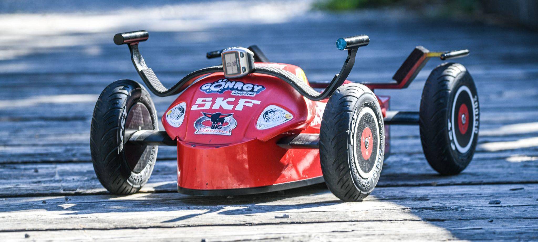 Tempo-Rekord mit Bobby-Car