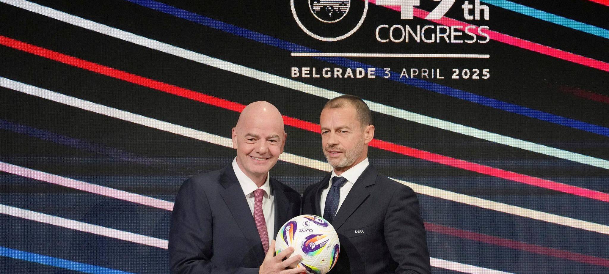 Gianni Infantino und Aleksander Ceferin