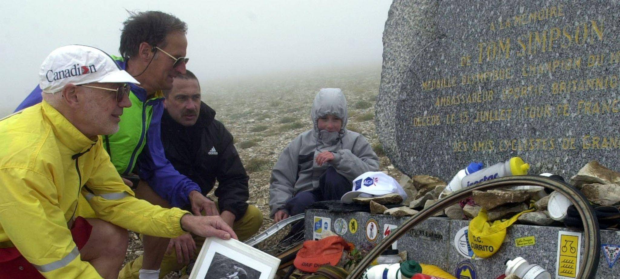 Simpson Gedenkstein am Mont Ventoux