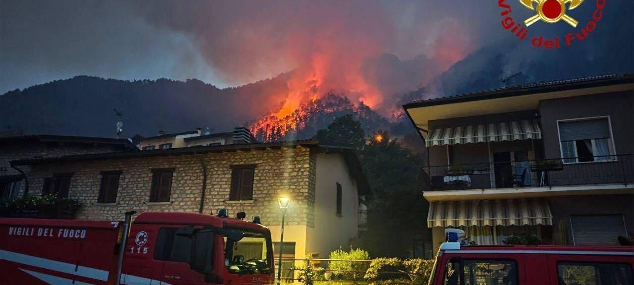 Waldbrand am Gardasee