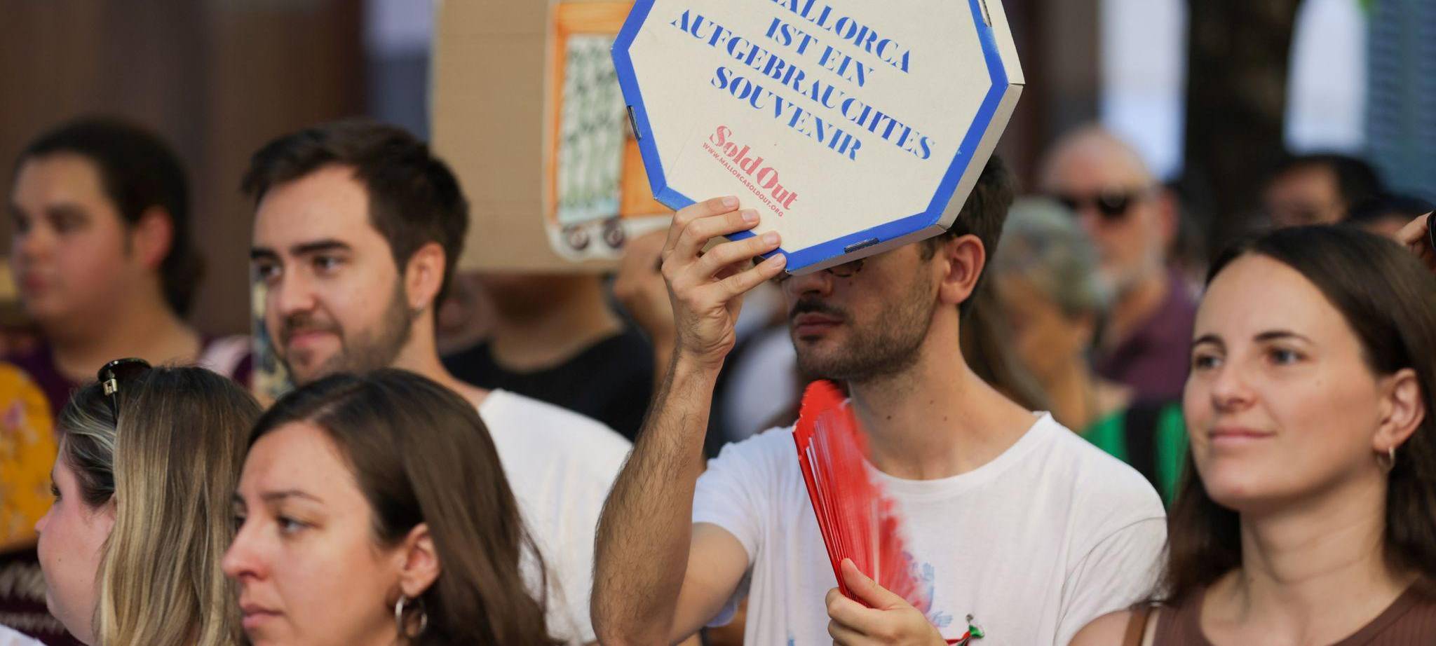 Protest gegen den Massentourismus auf Mallorca