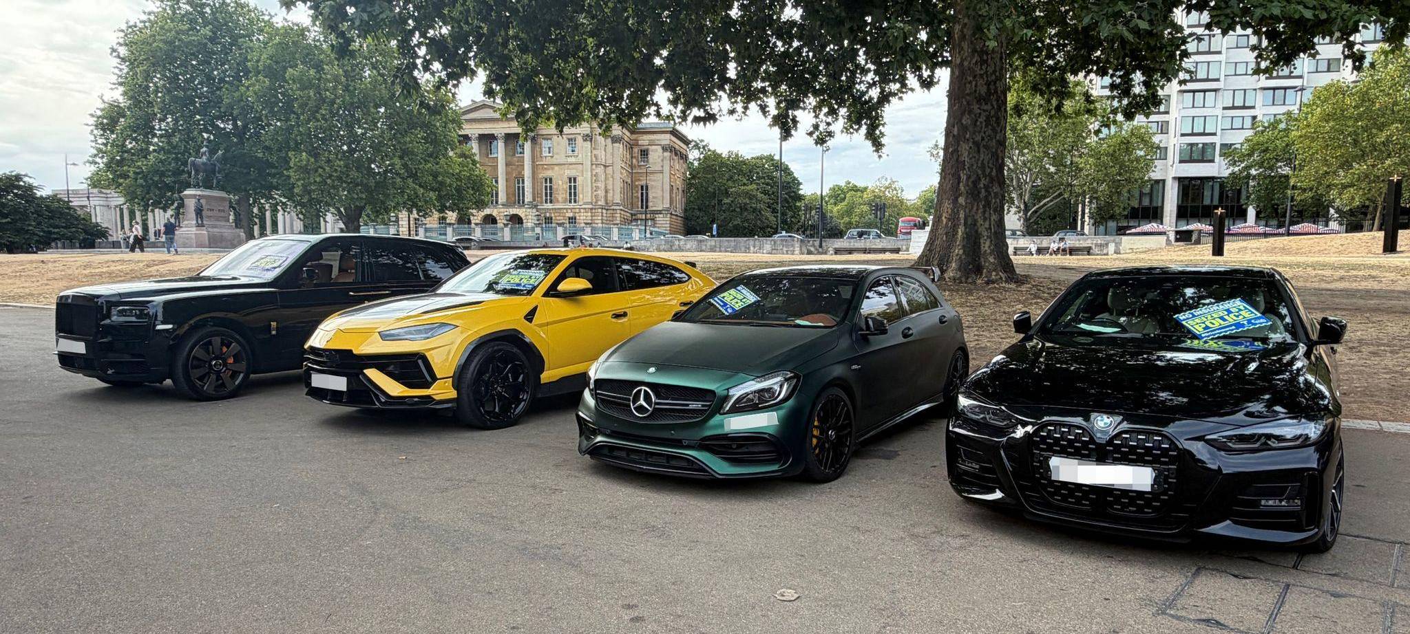 Londoner Polizei beschlagnahmt Dutzende Luxusautos
