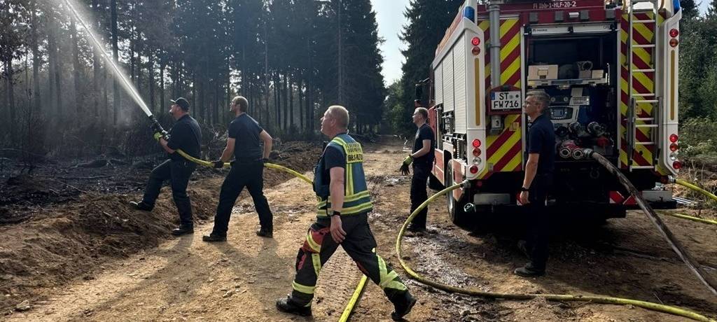Vom Waldbrandeinsatz zurück