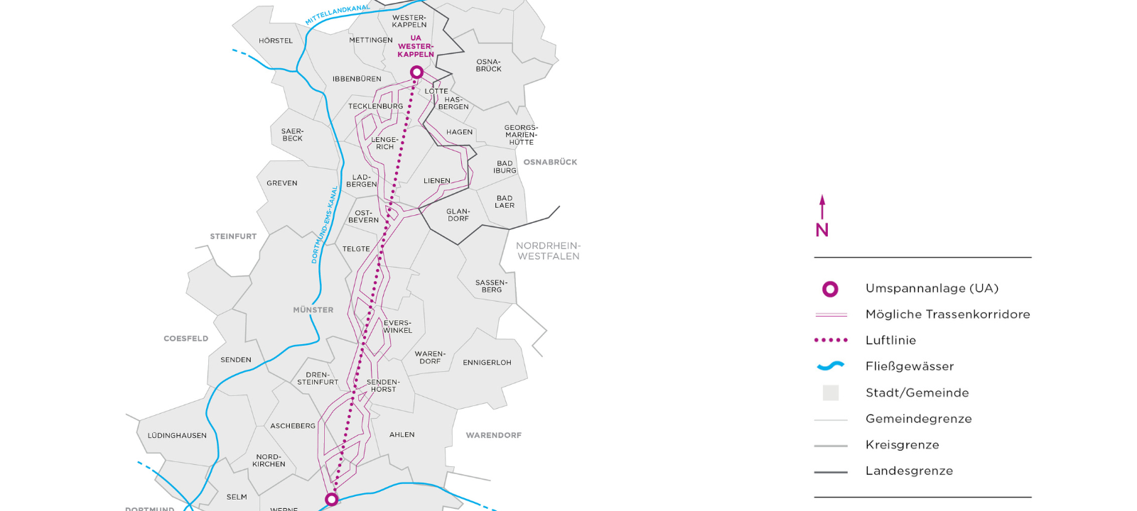 Tecklenburger Land wehrt sich gegen Stromtrasse von Amprion