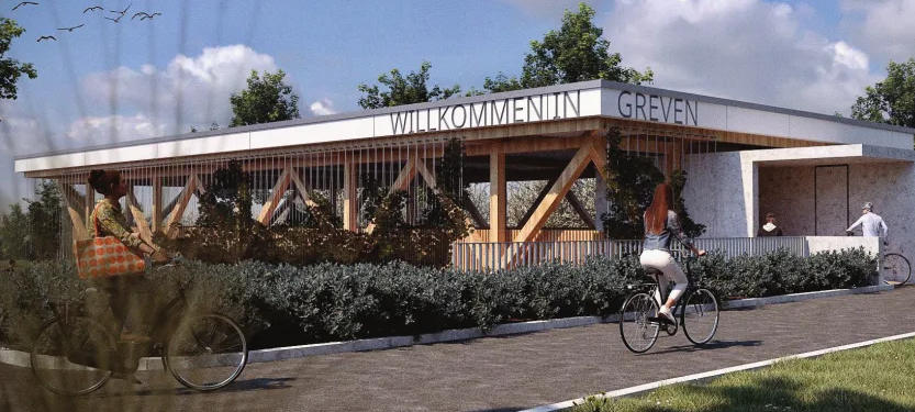 Fahrradparkhaus und Umfrage zur Innenstadt in Greven